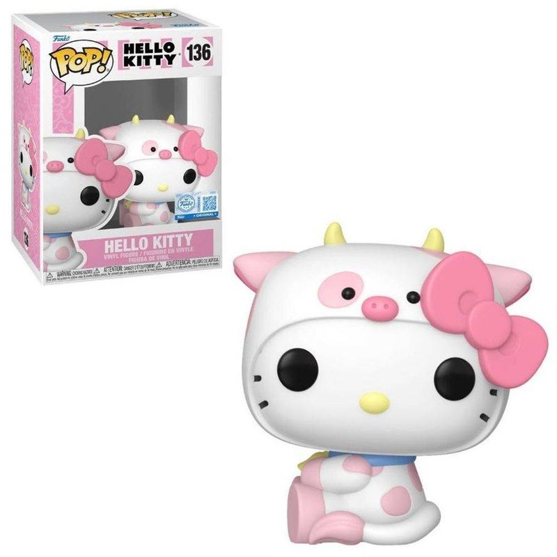 Funko فانكو بوب! سانريو هالو كيتي وأصدقائها هالو كيتي (تنكر بقرة) تمثال فينيل (7.4 سم) - Image 2